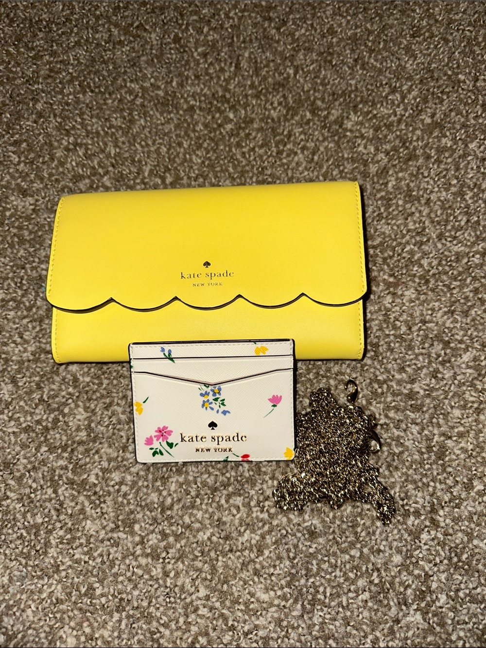 Kate Spade clutch crossbody + card case